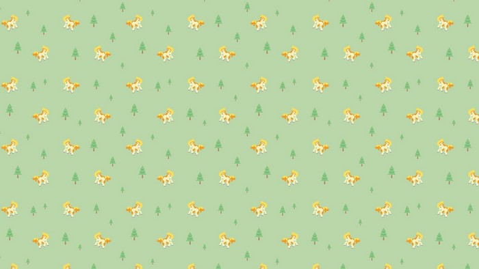 Ponyta from Pokémon pattern