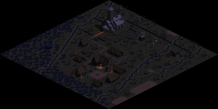 Map of Tristram from Diablo