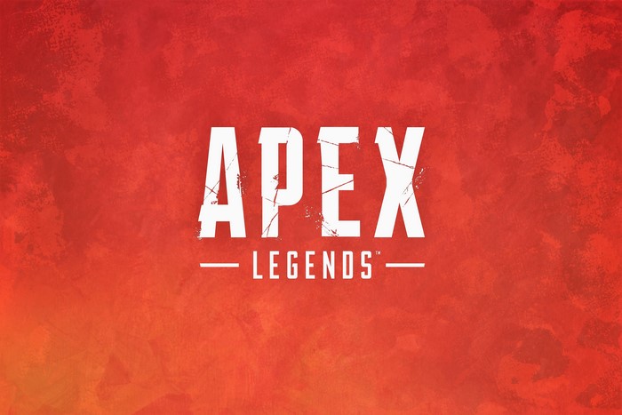 Apex Legends logo on red background