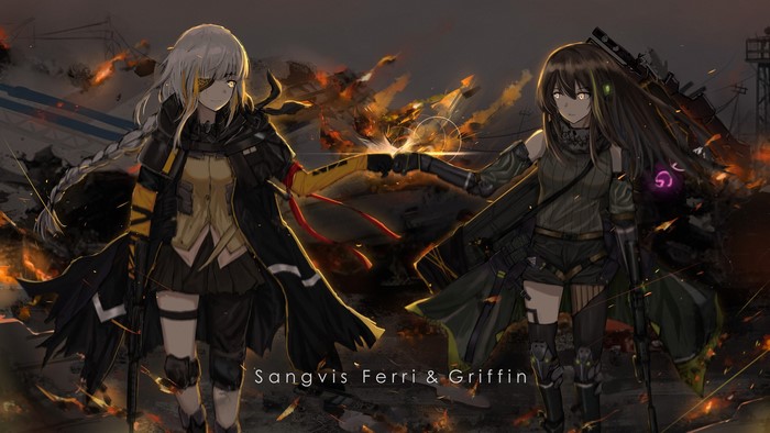 M16 and M4A1 from Girls Frontline