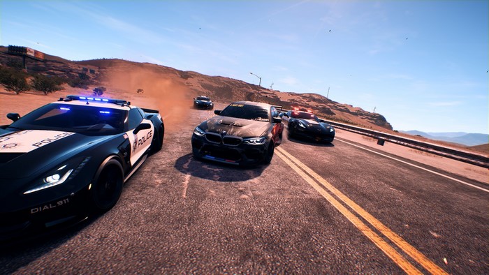 Need for Speed Payback: Police Chase with BMW and Corvette