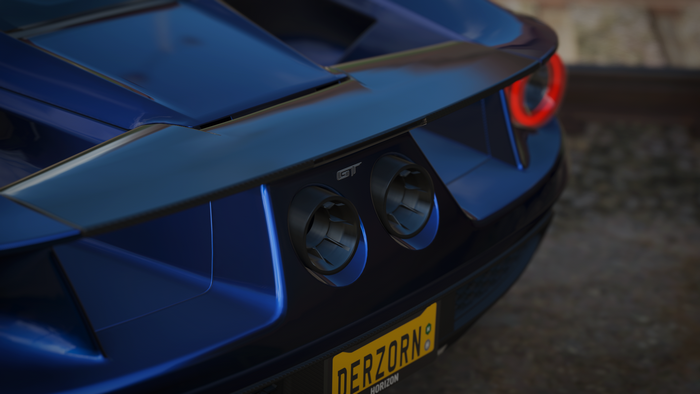 Ford GT Mk II exhaust pipes and taillight