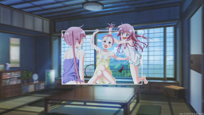 4K Anime Girls in Picture-in-Picture