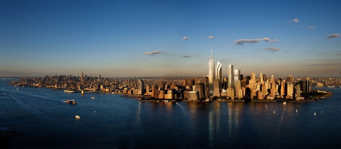 New York City Skyline with One World Trade Center