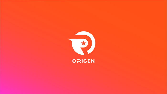 Origen logo with star and speech bubble