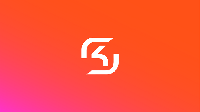 SK Gaming logo on orange background