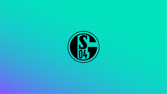 Schalke 04 logo on a gradient background