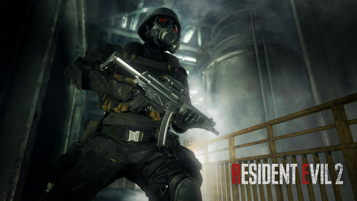 HUNK from Resident Evil 2 Remake with Weapon