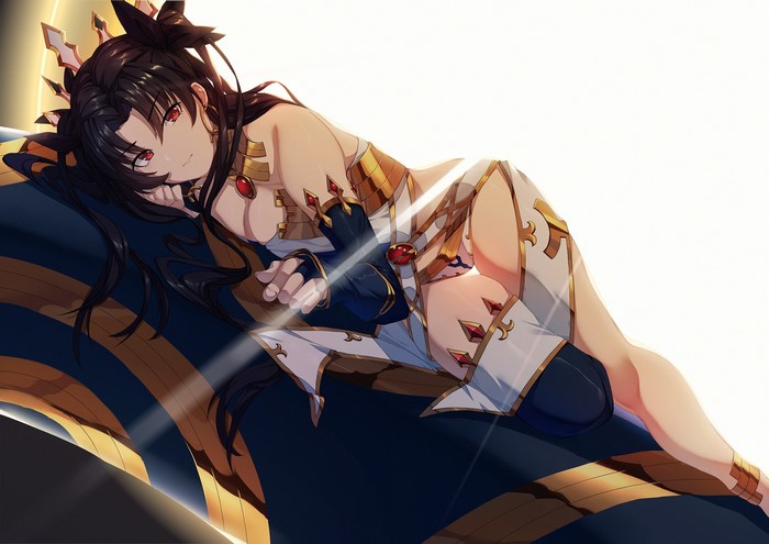 Ishtar from Fate/Grand Order lying down