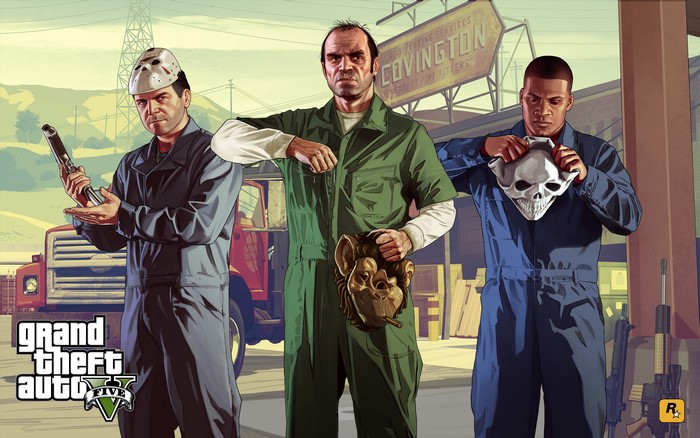Michael, Trevor, and Franklin from Grand Theft Auto V