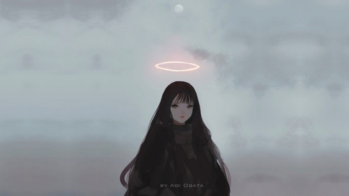 Girl with halo by Aoi Ogata