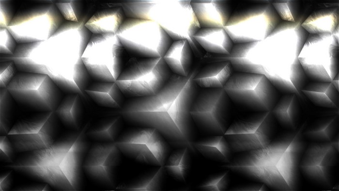 Monochrome 3D Abstract Geometric Pattern