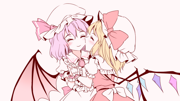 Remilia Scarlet and Flandre Scarlet from Touhou