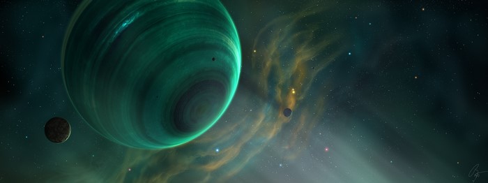 4K Space Art Planet by JoeyJazz