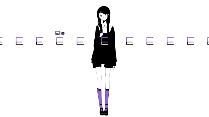 Ellie with repeating E pattern
