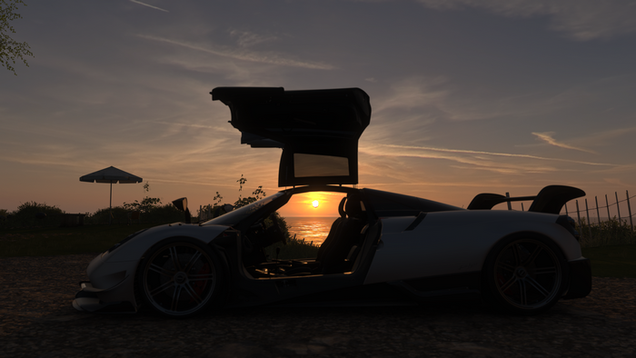 4K Forza Horizon 4 car at sunset