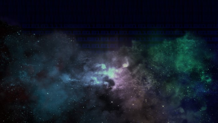 Space with Matrix code
