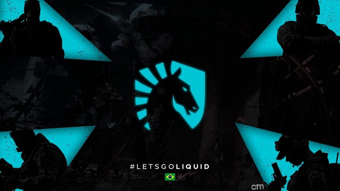 Team Liquid logo with soldiers and Brazil flag