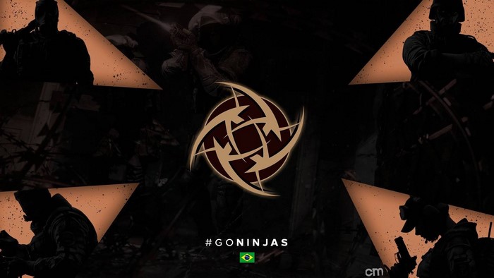 Ninjas in Pyjamas logo with #GONINJAS hashtag