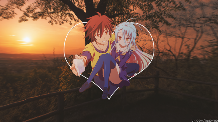 4K Sora and Shiro from No Game No Life