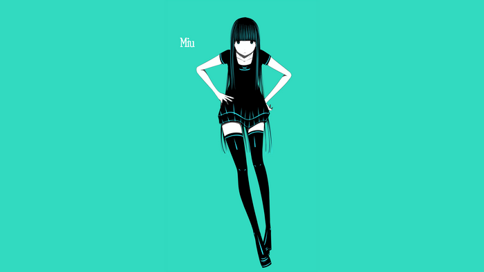 Miu anime girl with long hair and thigh-highs