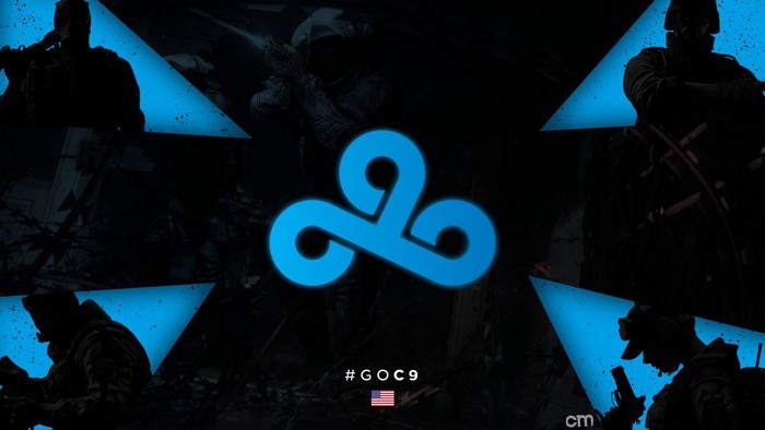 Cloud9 logo with soldiers and #GOC9 hashtag