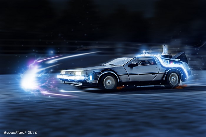 DeLorean Time Machine from Back to the Future
