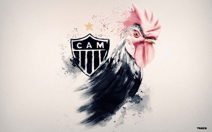 Clube Atlético Mineiro rooster artwork