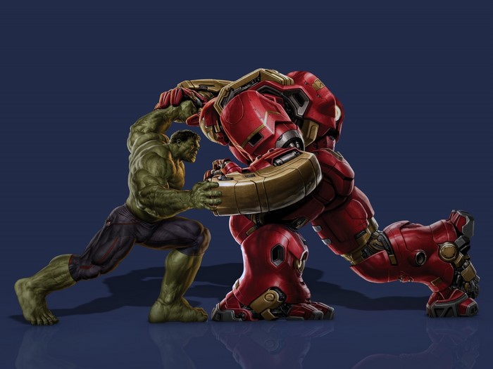 Hulk vs Hulkbuster from Marvel Comics