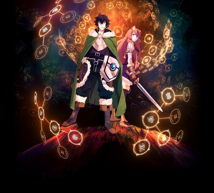 Iwatani Naofumi and Raphtalia from The Rising of the Shield Hero