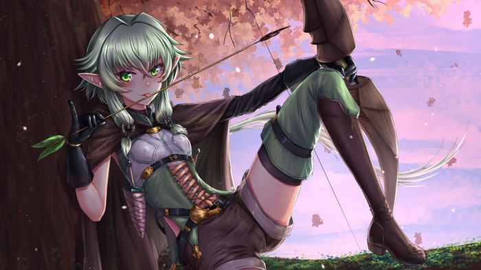 High Elf Archer from Goblin Slayer with Bow and Arrow