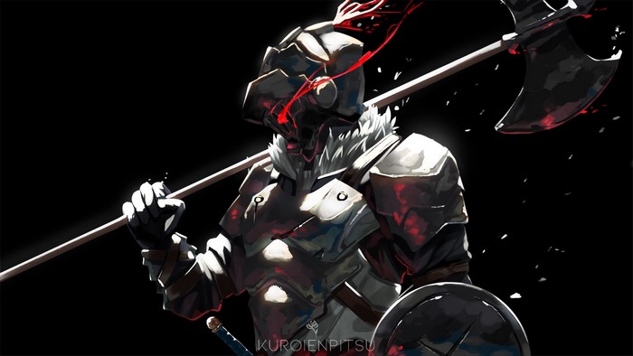 Goblin Slayer from Goblin Slayer holding an axe