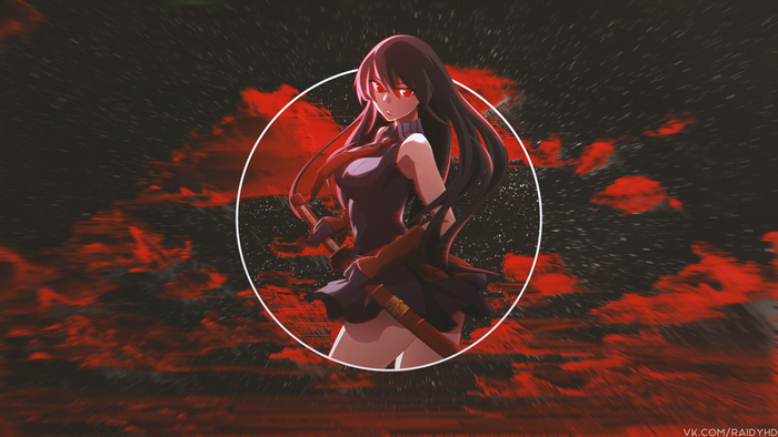 4K, anime girls, picture-in-picture, Akame, anime, Akame ga Kill!, HD ...