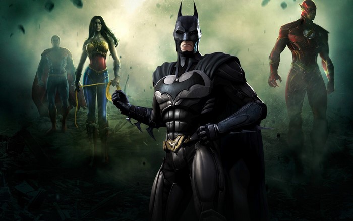 Batman, The Flash, Superman, and Wonder Woman