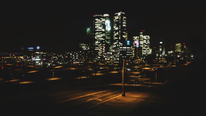 Cityscape at Night from Grand Theft Auto V