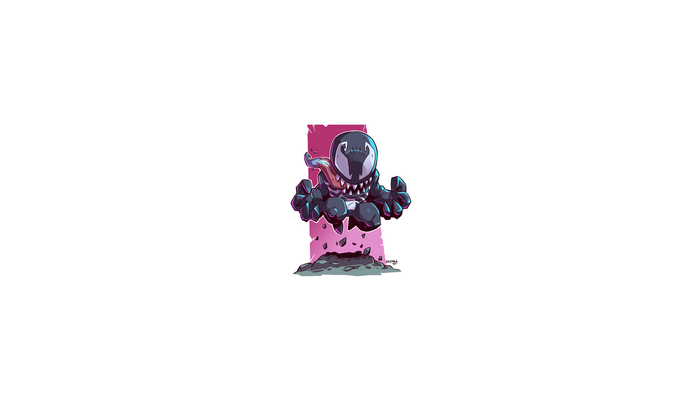 Chibi Venom from Marvel Comics by Derek Laufman
