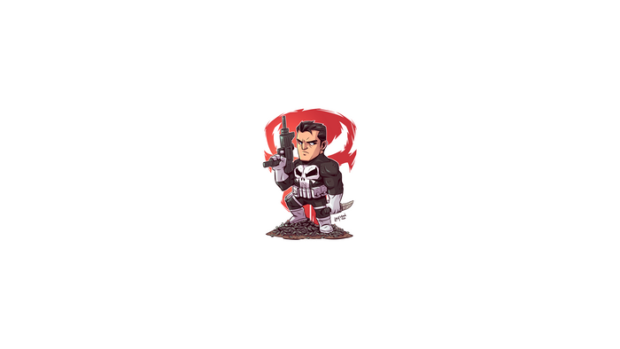 Chibi Punisher from Marvel Comics by Derek Laufman