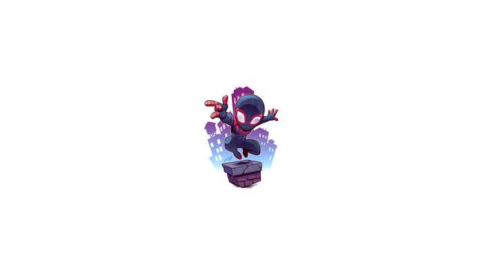 Miles Morales from Marvel Comics in Chibi Style