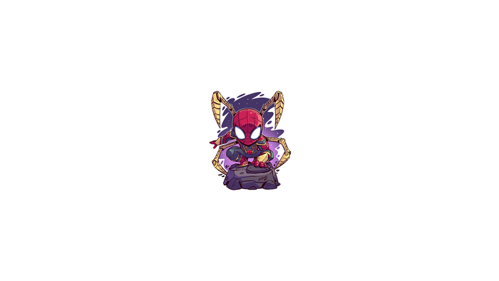 4K Chibi Iron Spider Armor from Marvel Cinematic Universe