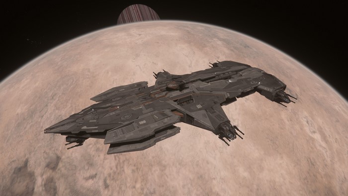 4K Star Citizen spaceship in space