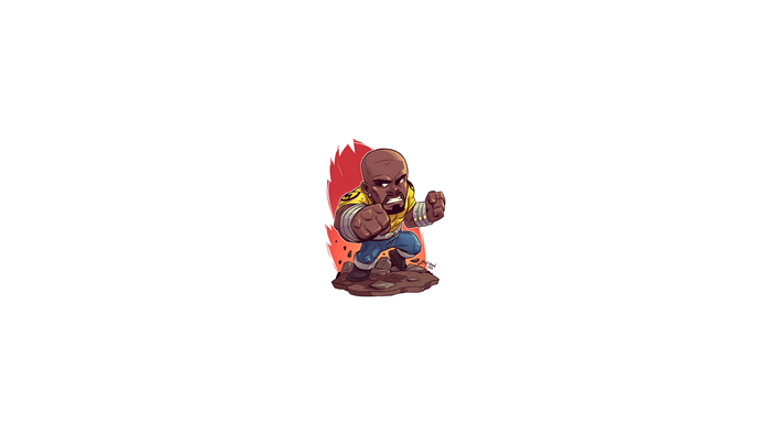 Chibi Luke Cage from Marvel Comics
