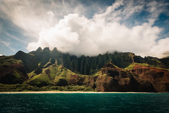 4K Na Pali Coast Hawaii landscape