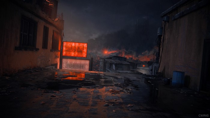 Uncharted: The Lost Legacy screenshot in the rain