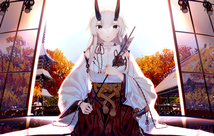 Tomoe Gozen from Fate/Grand Order with Arrows and Katana