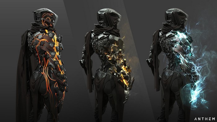 Anthem futuristic armor concept art