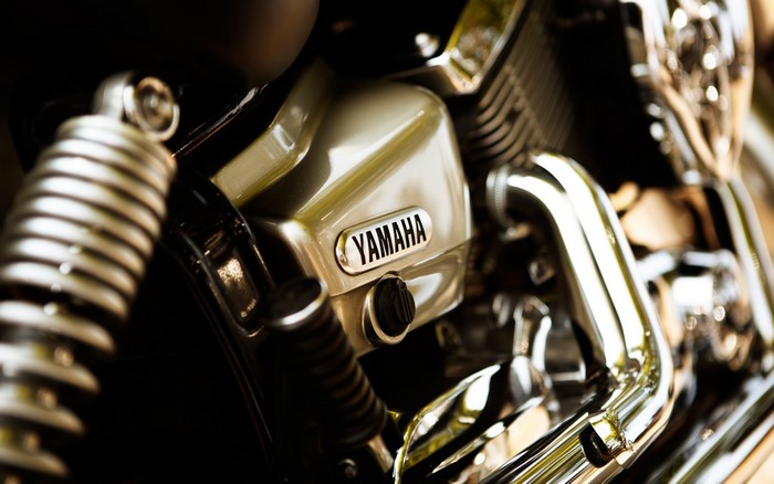 Yamaha motorcycle engine detail