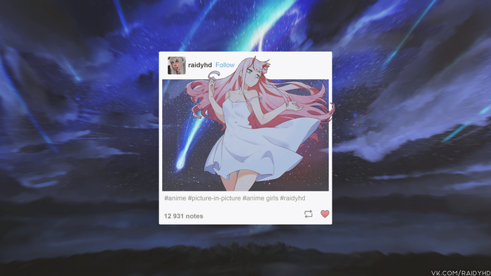 Zero Two from Darling in the FranXX 4K