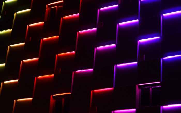 Abstract texture with colorful neon lights
