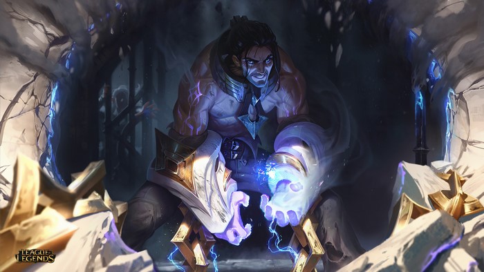 Sylas from League of Legends casting magic