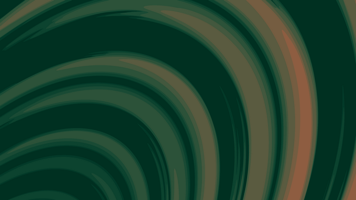 Abstract green and brown swirling shapes